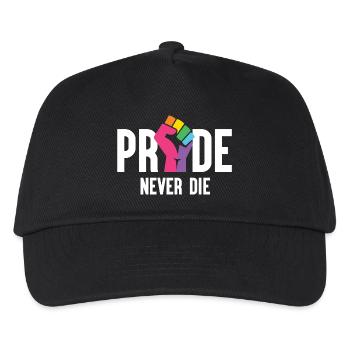 Pride Month LGBT - Pride Never Die - Kinder Basecap - Schwarz - Vorne