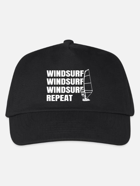 Windsurfen - Kinder Basecap - Schwarz