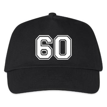60 - Kids’ Baseball Cap - black - Front