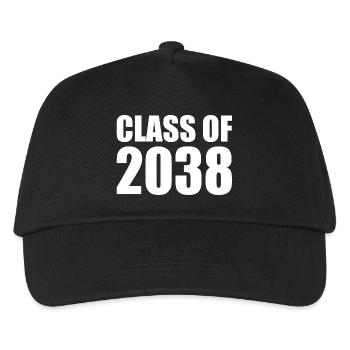 Class of 2038 - Kinder Basecap - Schwarz - Vorne