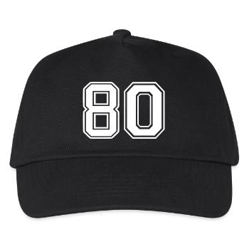 80 - Kids’ Baseball Cap - black - Front