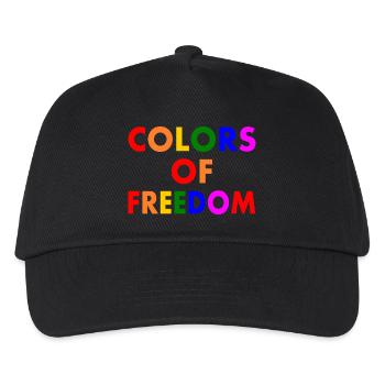 Colors of freedom - Kids’ Baseball Cap - black - Front