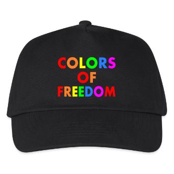 Colors of freedom - Kids’ Baseball Cap - black - Front