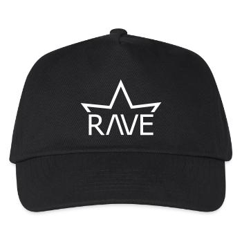 Rave Crown Design Techno Festival Electro - Casquette de baseball Enfant - noir - Devant
