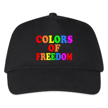 Colors of freedom - Kids’ Baseball Cap - black - Front