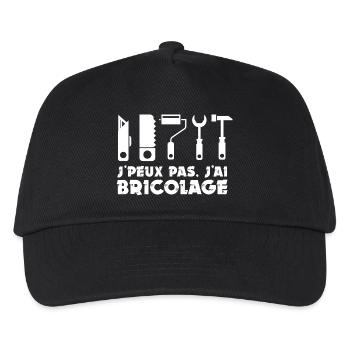 Bricolage bricoleur bricoler - Casquette de baseball Enfant - noir - Devant