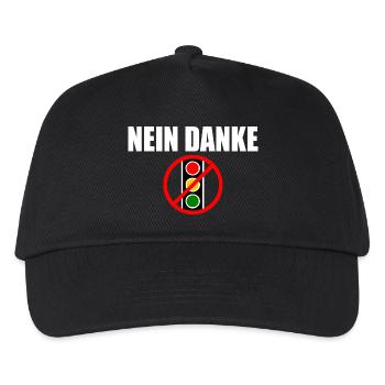 Ampel nein danke - Kinder Basecap - Schwarz - Vorne