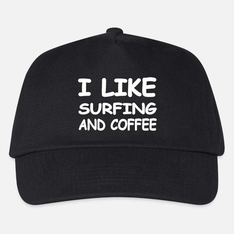 Surfen - Kinder Basecap - Schwarz