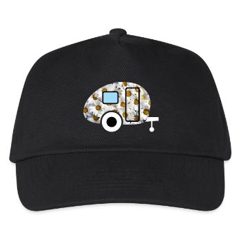 Caravan Daisies Caravan Retro Spring Fan - Kids’ Baseball Cap - black - Front
