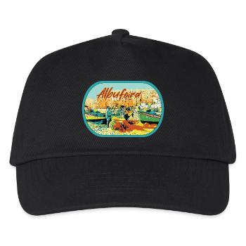 Albufeira Fishermen's Beach, praia dos pescadores - Kids’ Baseball Cap - black - Front