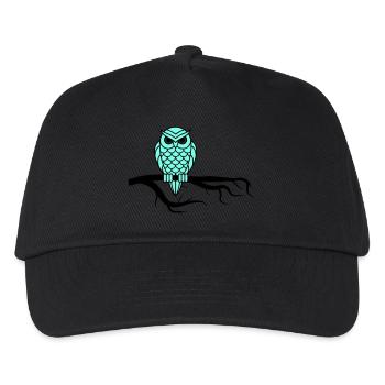 nightowl 01 - Kinder Basecap - Schwarz - Vorne