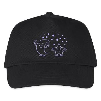 Moon and Stars Comic 01 - Kids’ Baseball Cap - black - Front