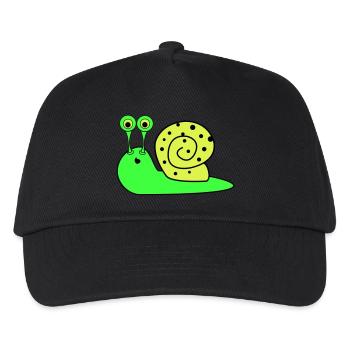 Snail Funny - Kids’ Baseball Cap - black - Front
