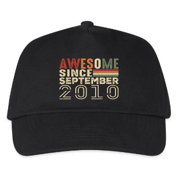 September 2010, Birthday present September 2010 - Kids’ Baseball Cap - black - Front
