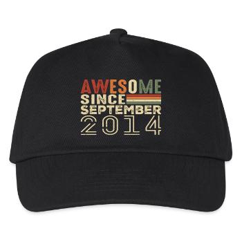September 2014, Birthday present September 2014 - Kids’ Baseball Cap - black - Front