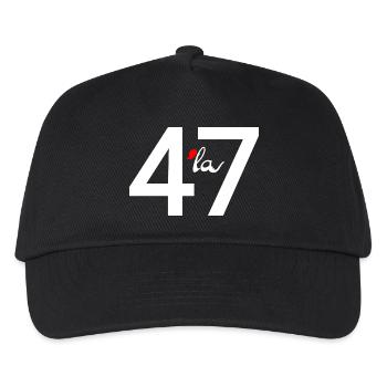47 virgule la - Casquette de baseball Enfant - noir - Devant