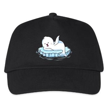 Seal Ice Floe Comic - Kids’ Baseball Cap - black - Front