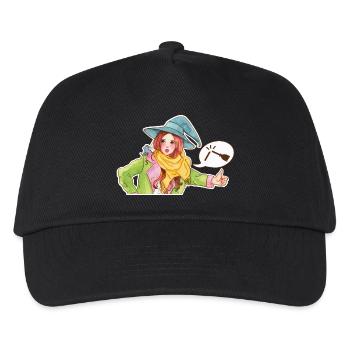 Hexe per Anhalter - Besen ist gebrochen! - Kinder Basecap - Schwarz - Vorne