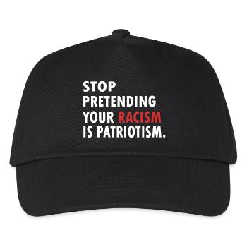 STOP Racism Patriotist - Kids’ Baseball Cap - black - Front