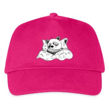 Panda Bear Sleeps And Dreams Good Night - Kids’ Baseball Cap - fuchsia - Front