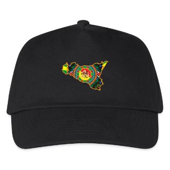 Sicile trinacria majolica - Casquette de baseball Enfant - noir - Devant