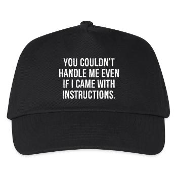 you couldn t handle me even If I came - Casquette de baseball Enfant - noir - Devant