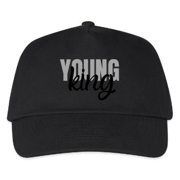 African Kente Art Young King African American - Kids’ Baseball Cap - black - Front