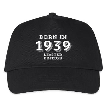 85 years, year of birth, date of birth - Kids’ Baseball Cap - black - Front