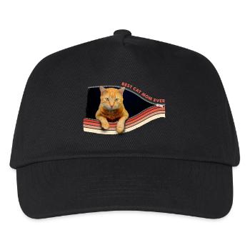 Best Cat Mom Ever - Paw-some Feline Love - Kids’ Baseball Cap - black - Front