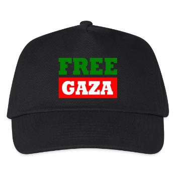 Free gaza - Casquette de baseball Enfant - noir - Devant