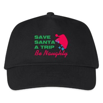 Save Santa A Trip - Kinder Basecap - Schwarz - Vorne