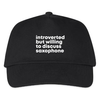 Saxophone - Kids’ Baseball Cap - black - Front