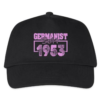 Jahrgang 1953 - Kinder Basecap - Schwarz - Vorne