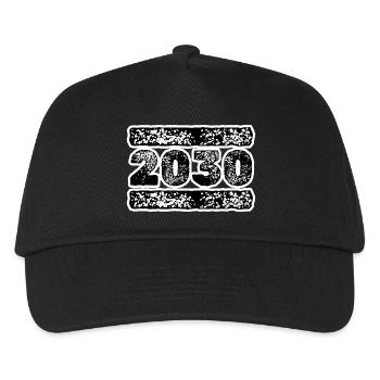 Year 2030 - Kids’ Baseball Cap - black - Front