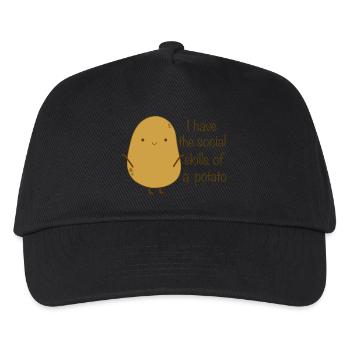 compétences sociales citation drôle sarcastique patate - Casquette de baseball Enfant - noir - Devant