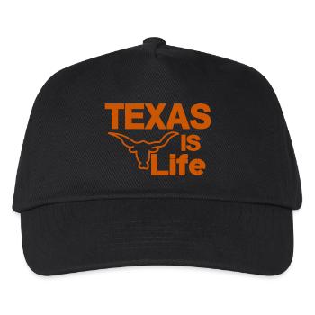 Texas is life - Kids’ Baseball Cap - black - Front