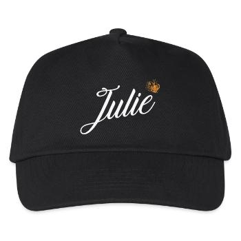 Julie Name für Frauen Kinder Kleinkinder - Julie Last - Kinder Basecap - Schwarz - Vorne