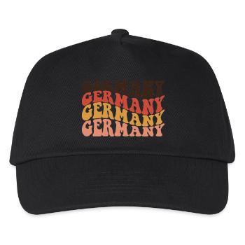 Germany Retro Text Layers - Kids’ Baseball Cap - black - Front