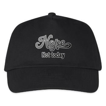 Non, pas aujourd'hui. - Casquette de baseball Enfant - noir - Devant