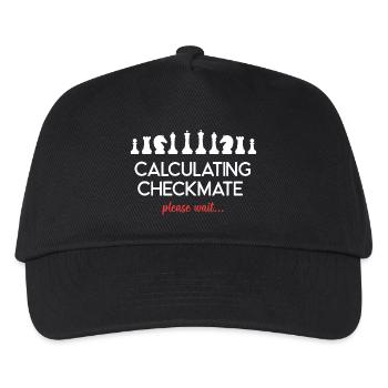 Schach - Schachmatt berechnen. Bitte warten... - Kinder Basecap - Schwarz - Vorne