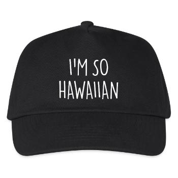 I'M SO HAWAIIAN - Kids’ Baseball Cap - black - Front