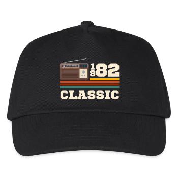 Jubiläum 1982 Retro-Klassiker - Kinder Basecap - Schwarz - Vorne