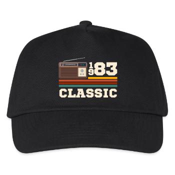 Jubiläum 1983 Retro-Klassiker - Kinder Basecap - Schwarz - Vorne