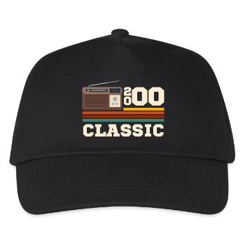 Jubiläum 2000 Retro Klassiker - Kinder Basecap - Schwarz - Vorne