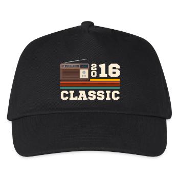 Jubiläum 2016 Retro-Klassiker - Kinder Basecap - Schwarz - Vorne