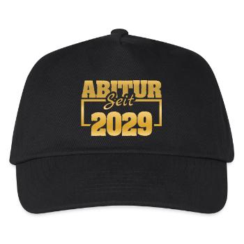 Schulfrei 2029 - Kinder Basecap - Schwarz - Vorne
