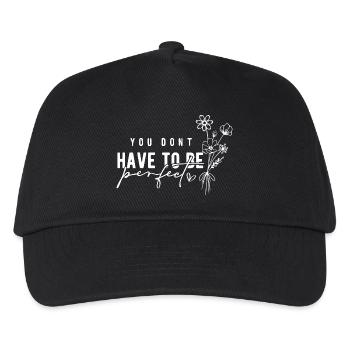 Vous n’avez pas besoin d’être parfait – l’acceptation - Casquette de baseball Enfant - noir - Devant