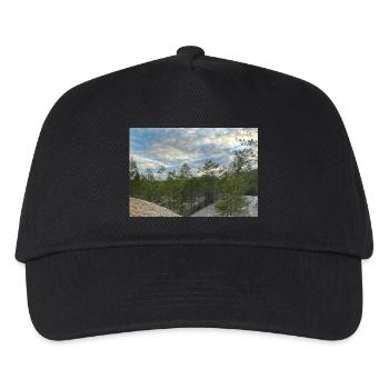 Blauer Himmel - Kinder Basecap - Schwarz - Vorne