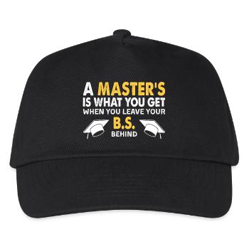 Funny Masters Degree Graduation Gift Victory Quote - Kids’ Baseball Cap - black - Front