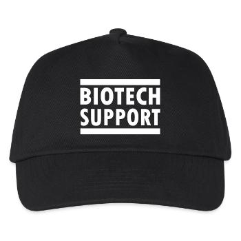 biotech support - Kids’ Baseball Cap - black - Front